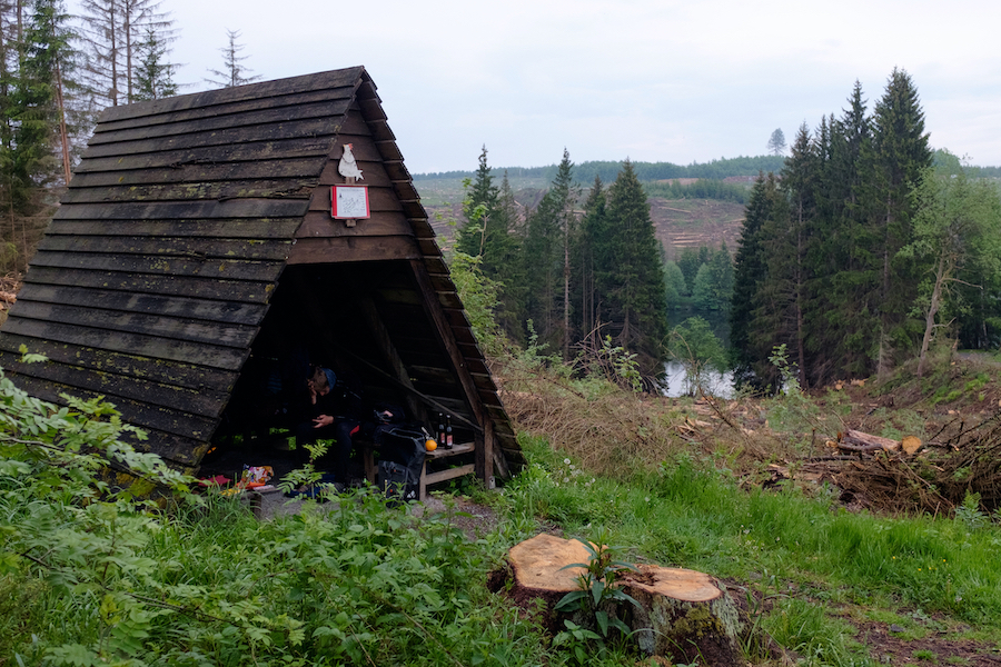 Unsere Hütte nahe der der Staumauer der Rappbodevorsperre
